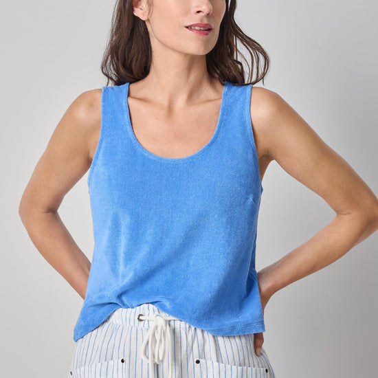 Terry Tank Womens Top Ultramarine A1