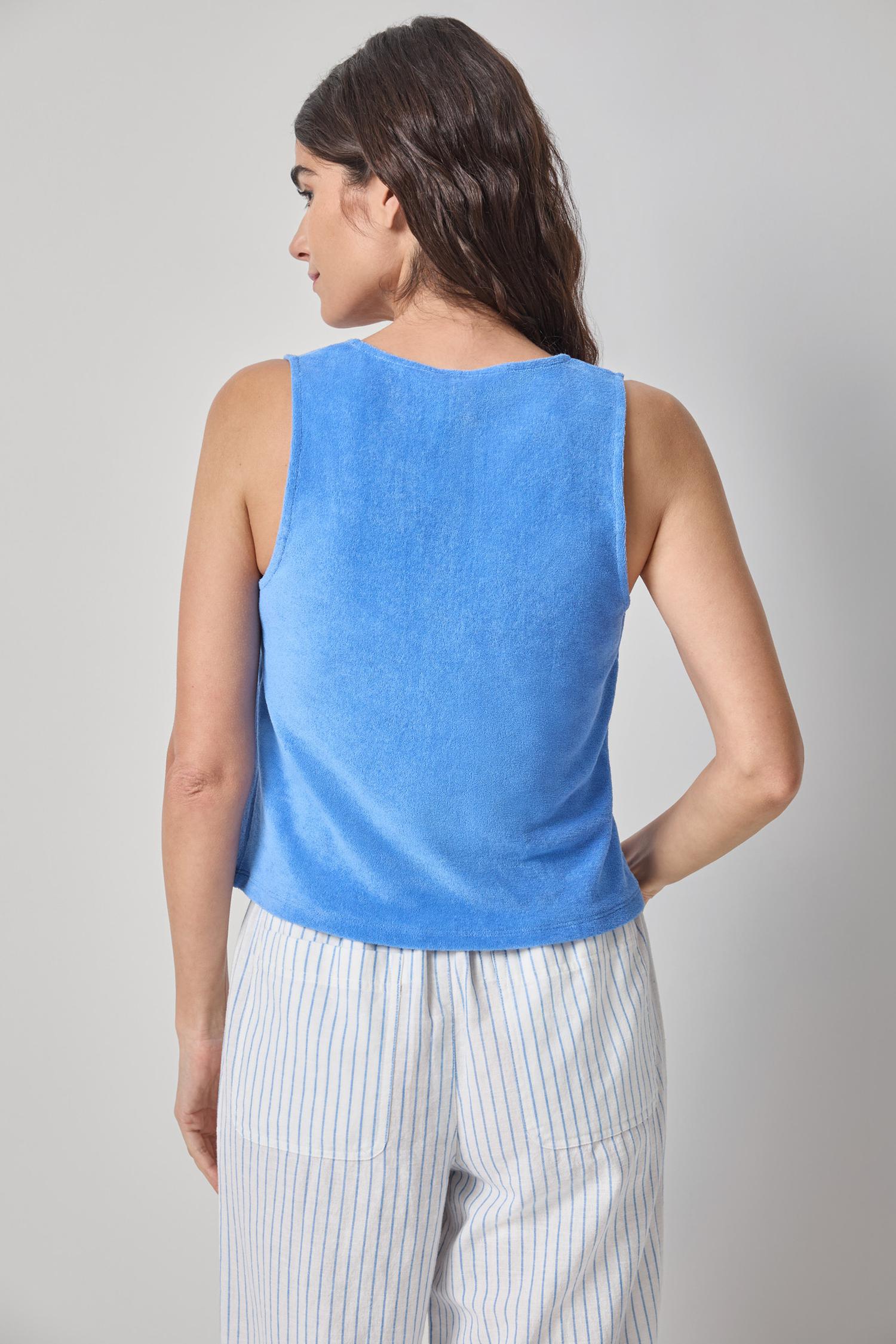 Terry Tank Womens Top Ultramarine A2
