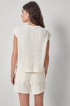 Terry Boxy Sleeveless Top Womens Top Rope A2