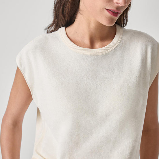 Terry Boxy Sleeveless Top Womens Top Rope A3
