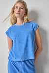 Terry Boxy Sleeveless Top Womens Top Ultramarine A1