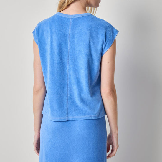 Terry Boxy Sleeveless Top Womens Top Ultramarine A2