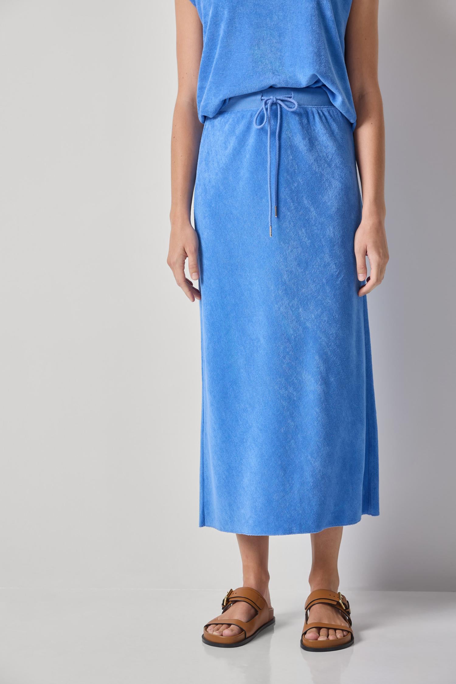 Terry Bias Skirt Womens Skirt Ultramarine A1