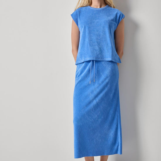 Terry Bias Skirt Womens Skirt Ultramarine A3