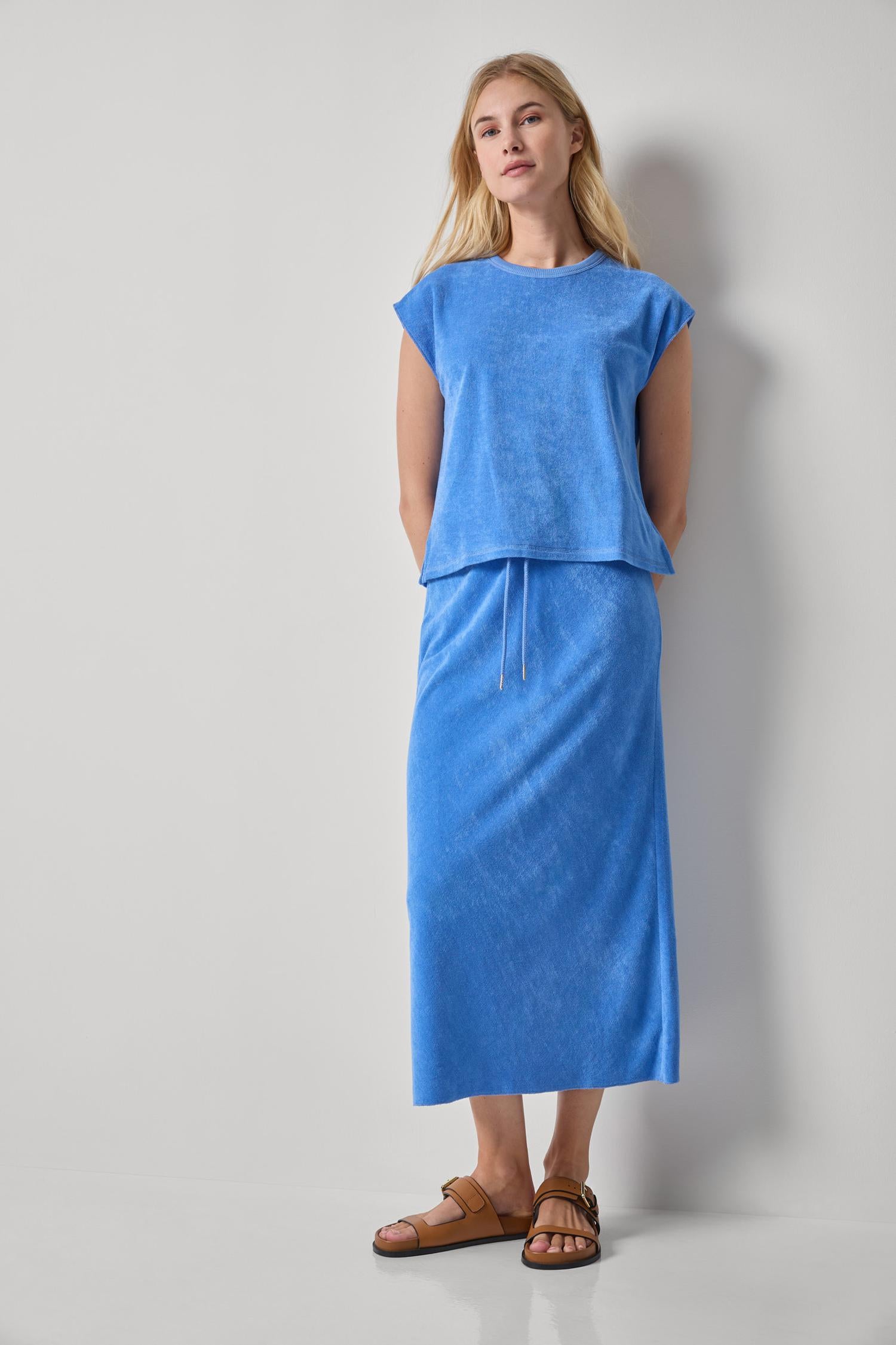 Terry Bias Skirt Womens Skirt Ultramarine A3