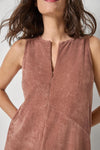 Terry Zip Dress Womens Dress Bark A3