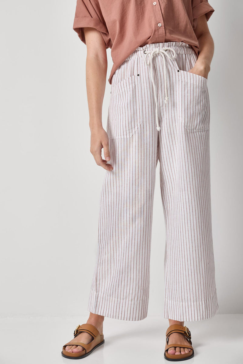 Striped Pant Womens Pant Bark Stripe A1