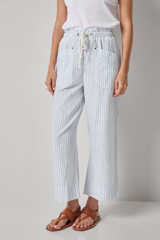 Striped Pant Womens Pant Capri Stripe A1