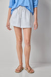 Striped Drawstring Short Womens Short Capri Stripe A1