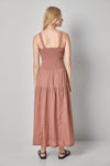 Smocked Bodice Maxi Dress Womens Dress Bark A2