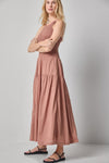 Smocked Bodice Maxi Dress Womens Dress Bark A4
