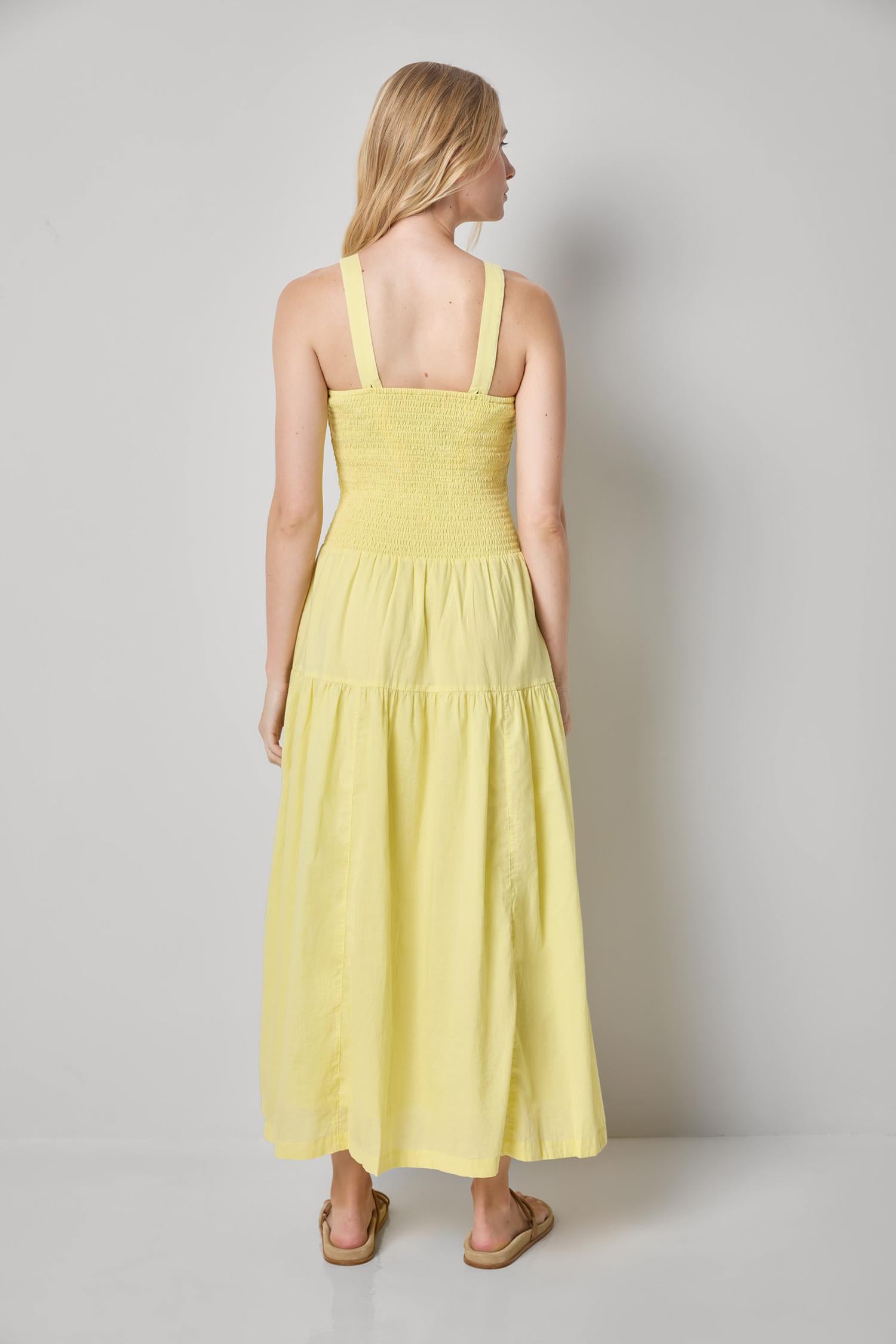 Lilla P Smocked Bodice Maxi Dress White / M Lilla P Smocked Bodice Maxi Dress White / M