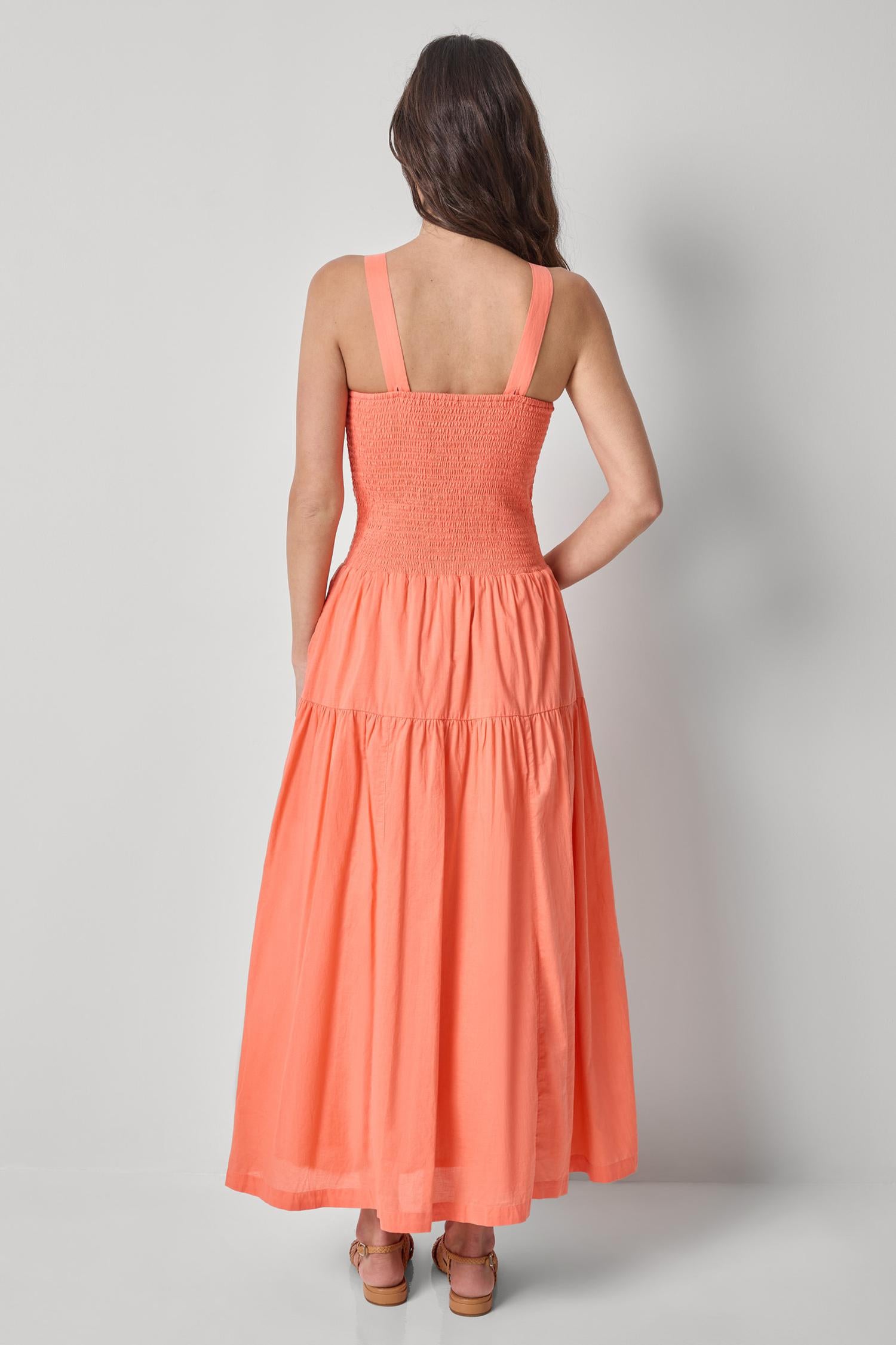Smocked Bodice Maxi Dress Womens Dress Nectar A2