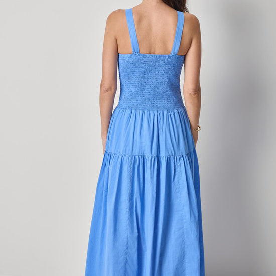 Smocked Bodice Maxi Dress Womens Dress Ultramarine A2