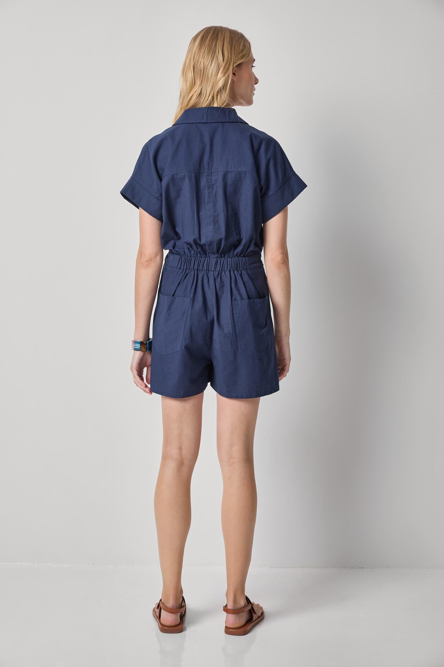 Linen Blend Romper – Lilla P