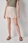 Linen Blend Skort Womens Short Bamboo A1
