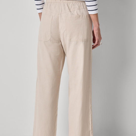 Linen Blend Straight Leg Pant Womens Pant Bamboo A2