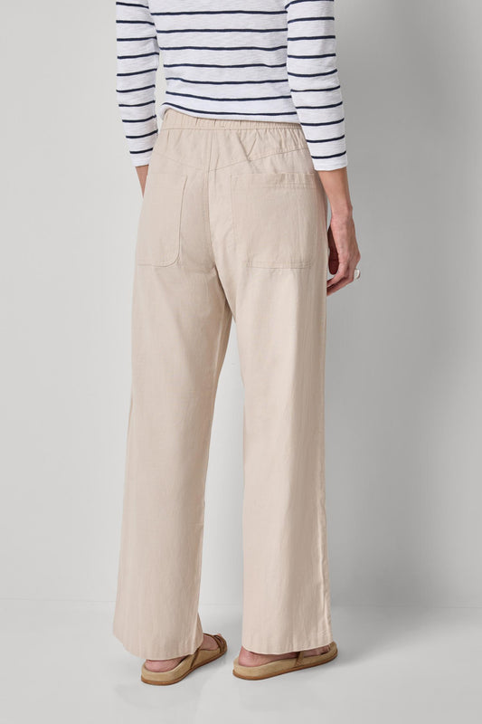Linen Blend Straight Leg Pant Womens Pant Bamboo A2