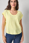 Cuff Sleeve Boxy Top Womens Top Buttercup A1