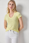 Twisted Binding V-Neck Womens Top Buttercup A1