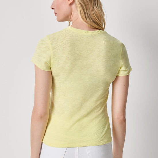 Twisted Binding V-Neck Womens Top Buttercup A2