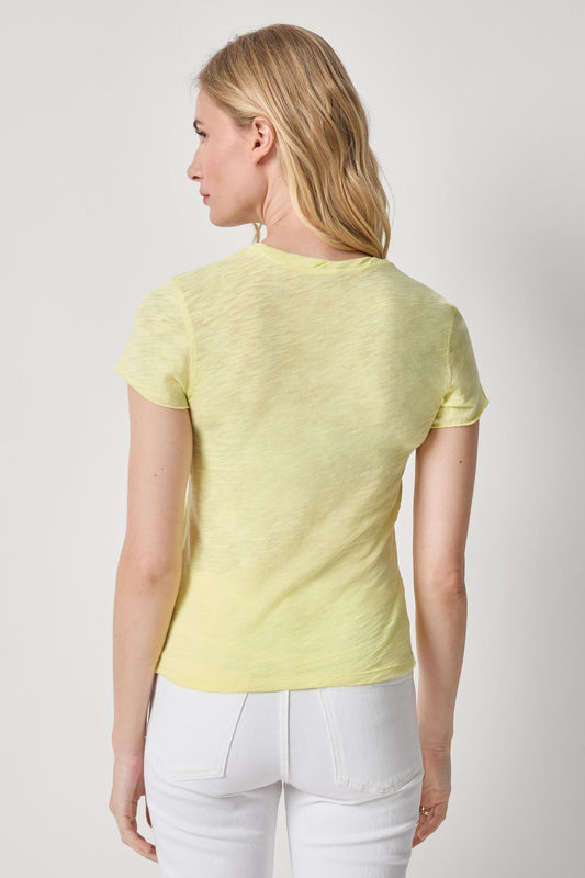 Twisted Binding V-Neck Womens Top Buttercup A2
