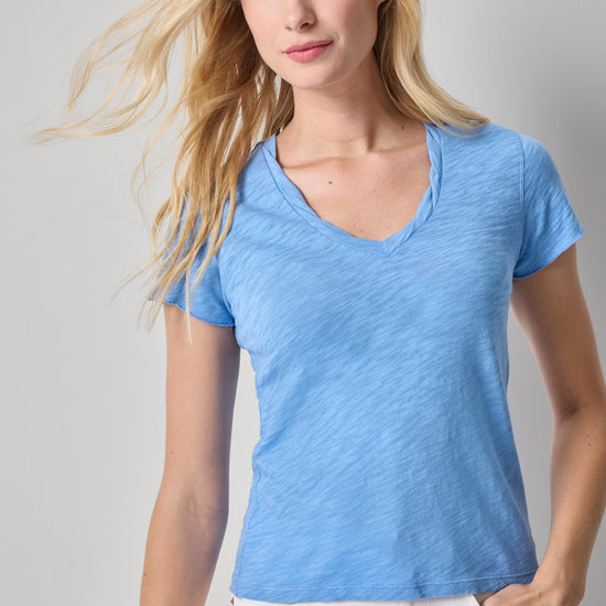 Twisted Binding V-Neck Womens Top Capri A1