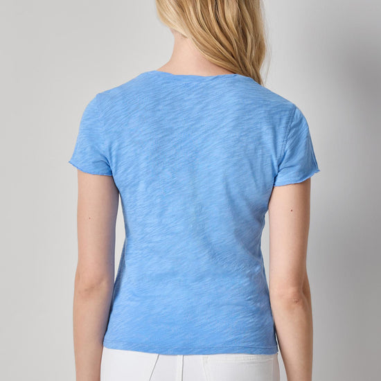 Twisted Binding V-Neck Womens Top Capri A2