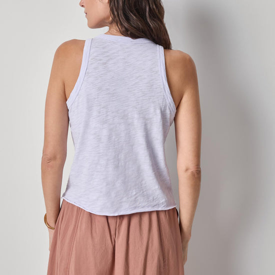 Wide Binding Tank Womens Top Lilac A2