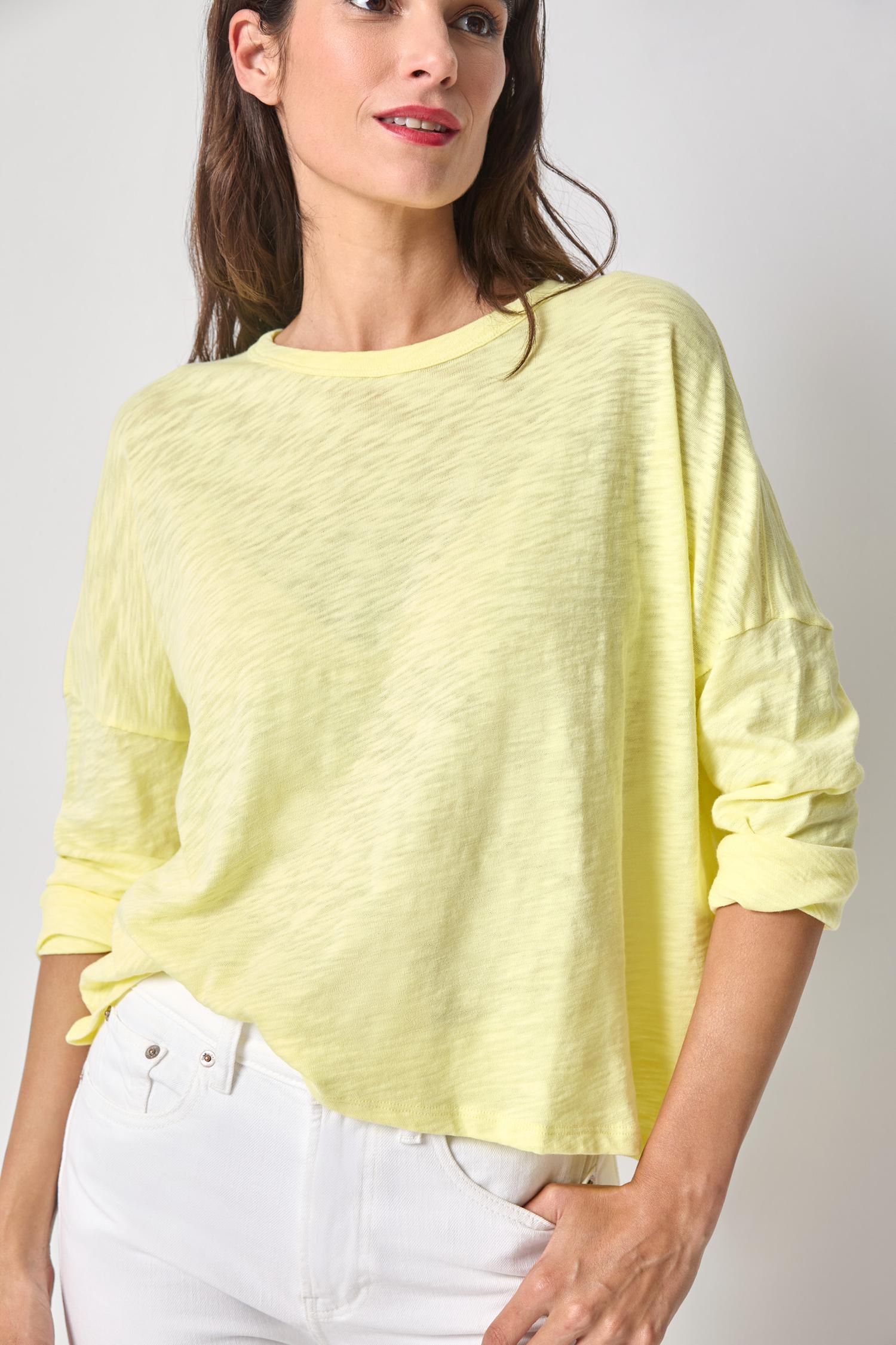 Easy Long Sleeve Beach Tee Womens Top Buttercup A1