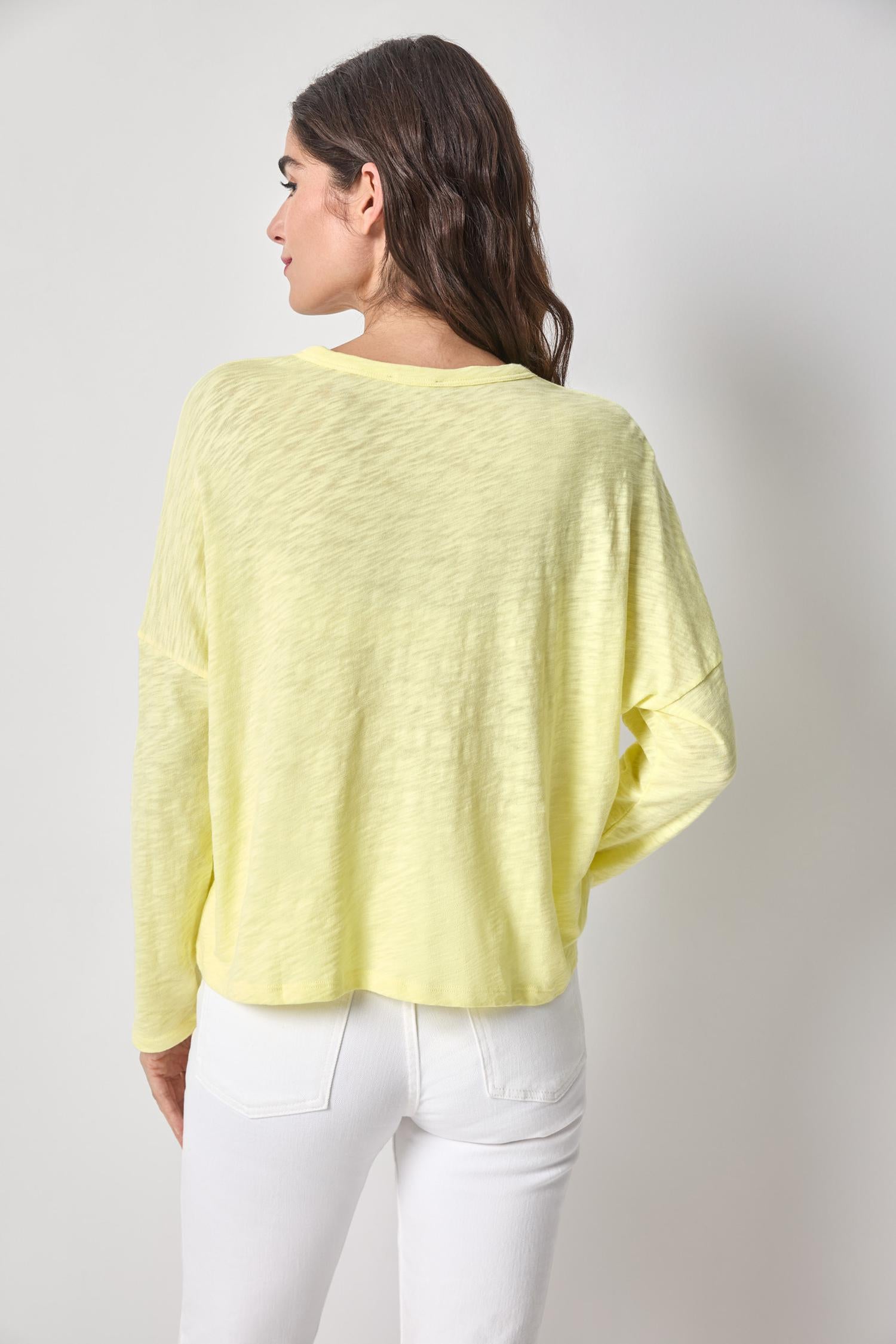Easy Long Sleeve Beach Tee Womens Top Buttercup A2