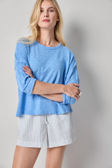 Easy Long Sleeve Beach Tee Womens Top Capri A1
