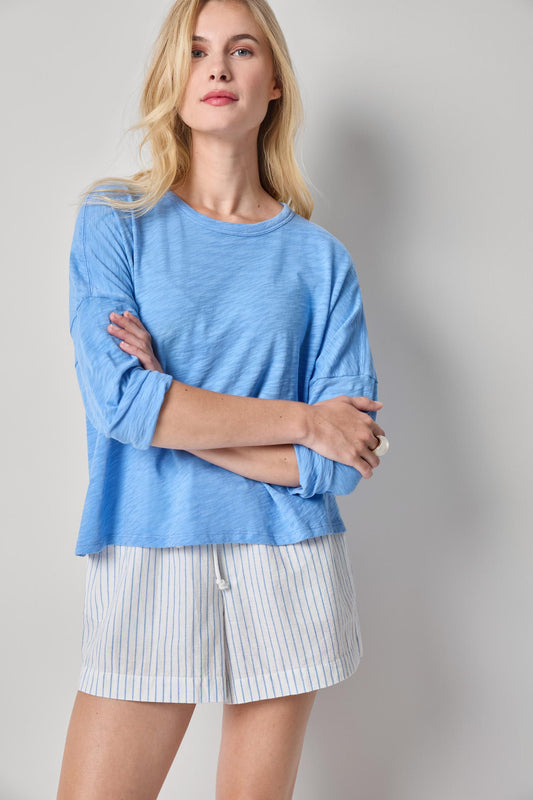 Easy Long Sleeve Beach Tee Womens Top Capri A1
