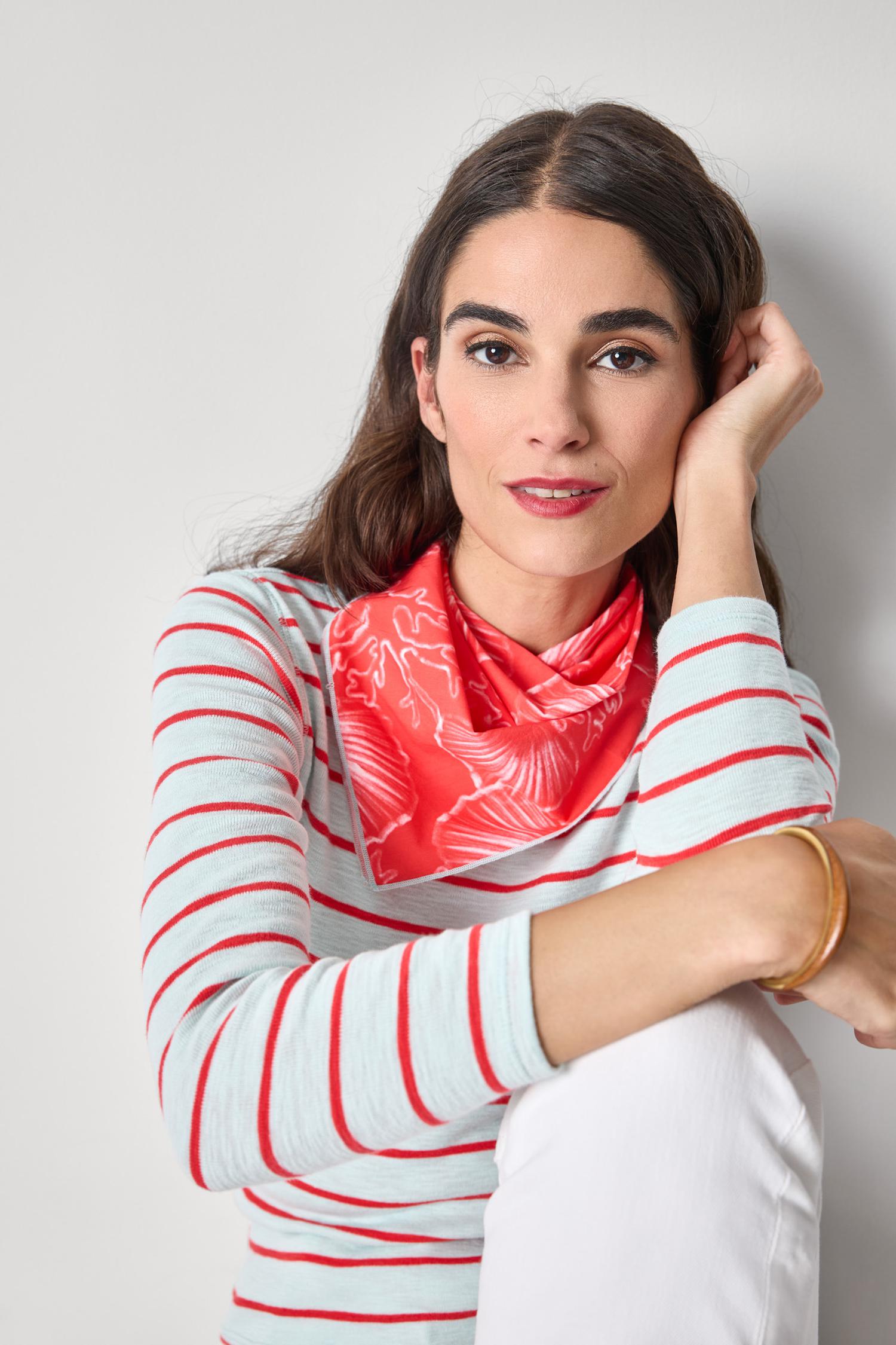 Bandana Womens Accessory Zinnia Print A1