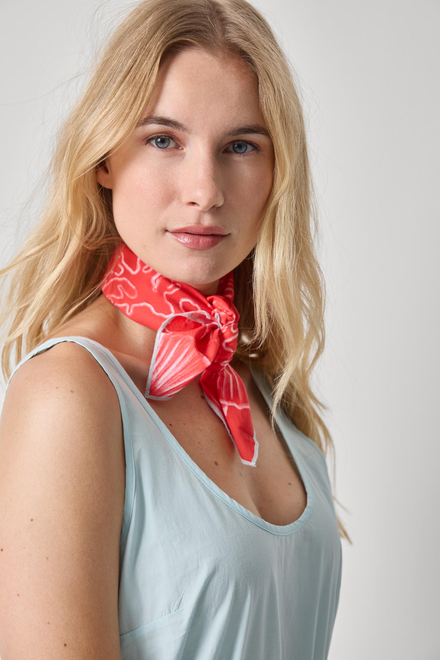 Bandana Womens Accessory Zinnia Print A2
