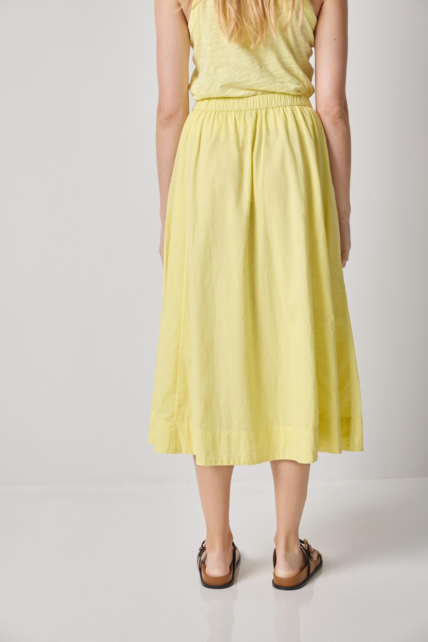 Voile Circle Skirt Womens Skirt Lemon A2