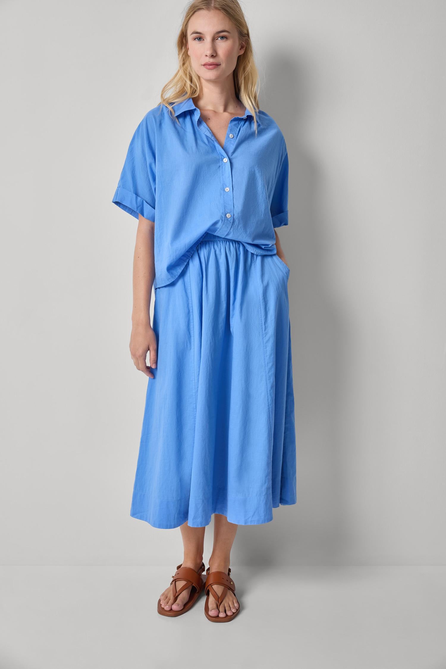 Voile Circle Skirt Womens Skirt Ultramarine A3