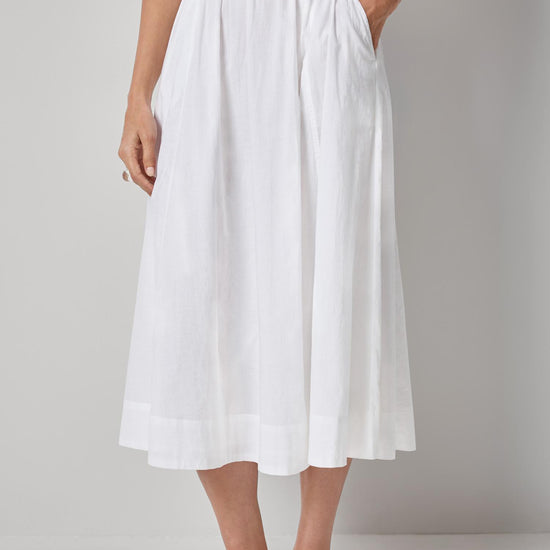 Voile Circle Skirt Womens Skirt White A1