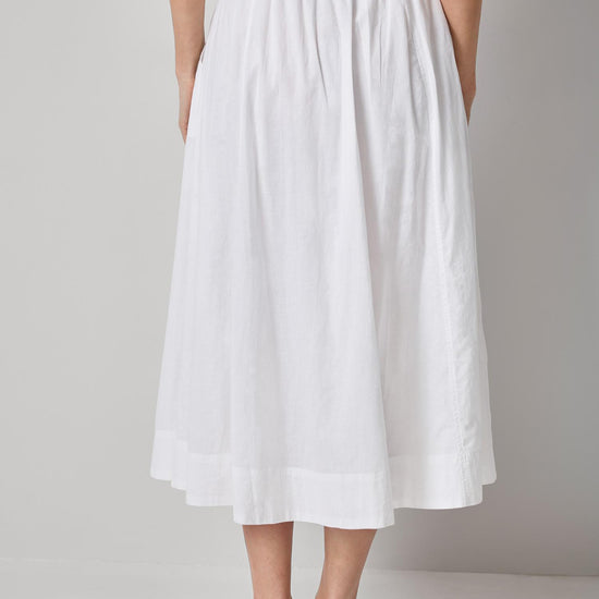 Voile Circle Skirt Womens Skirt White A2