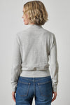 Funnel Neck Cardigan Womens Sweater Heather Grey A2