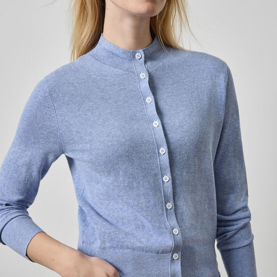 Funnel Neck Cardigan Womens Sweater Lake A1