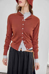 Funnel Neck Cardigan Womens Sweater Maplewood C1