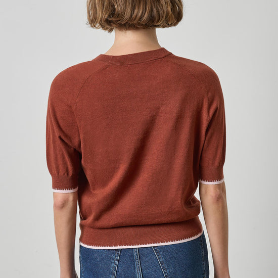 Crewneck Saddle Sleeve Sweater Womens Sweater Maplewood A2