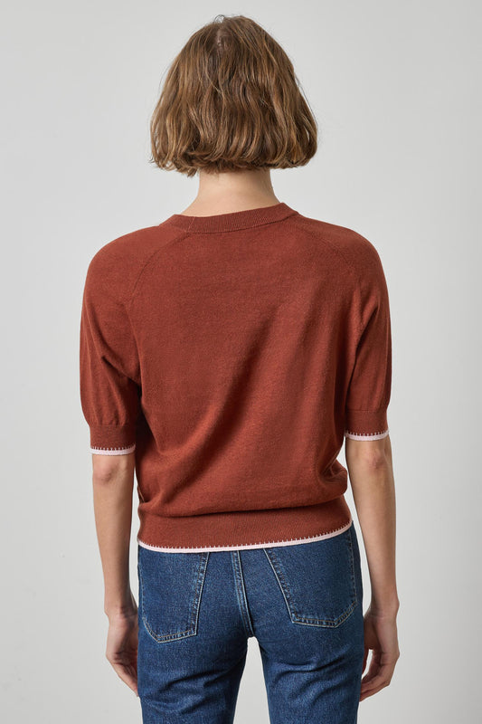 Crewneck Saddle Sleeve Sweater Womens Sweater Maplewood A2