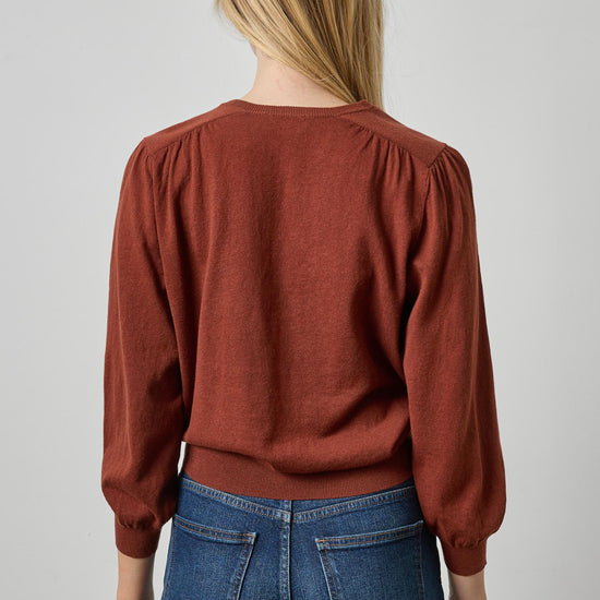 V-Neck Blouson Sweater Womens Sweater Maplewood A2