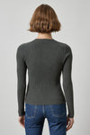 Angled Rib Crewneck Sweater Womens Sweater Elm A2