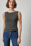 Sleeveless Rib Top Womens Sweater Elm A1