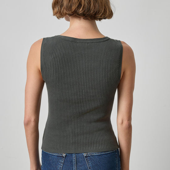 Sleeveless Rib Top Womens Sweater Elm A2
