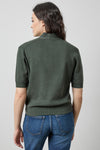 V-Neck Elbow Sleeve Sweater Womens Sweater Balsam A2