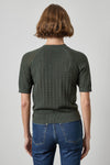 Mixed Stitch Crewneck Sweater Womens Sweater Balsam A2
